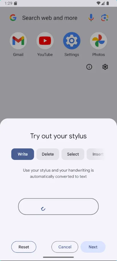 Screenshot Stylus Support