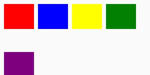 flexboxlayout example with row direction